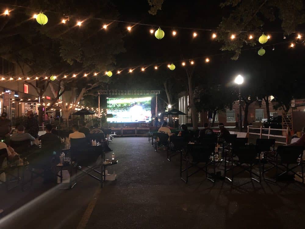 Outdoor video wall in Sacrmento