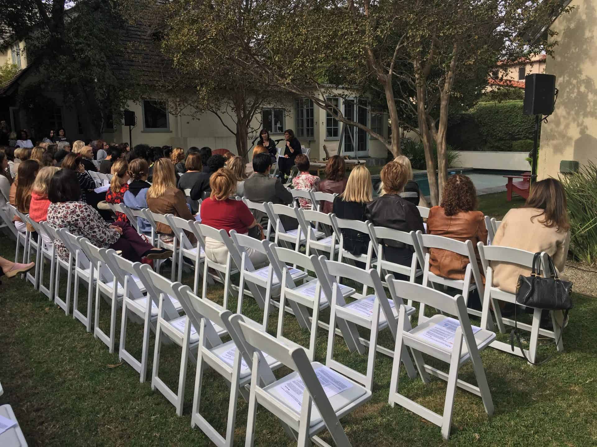 Chairs and sound system for a
