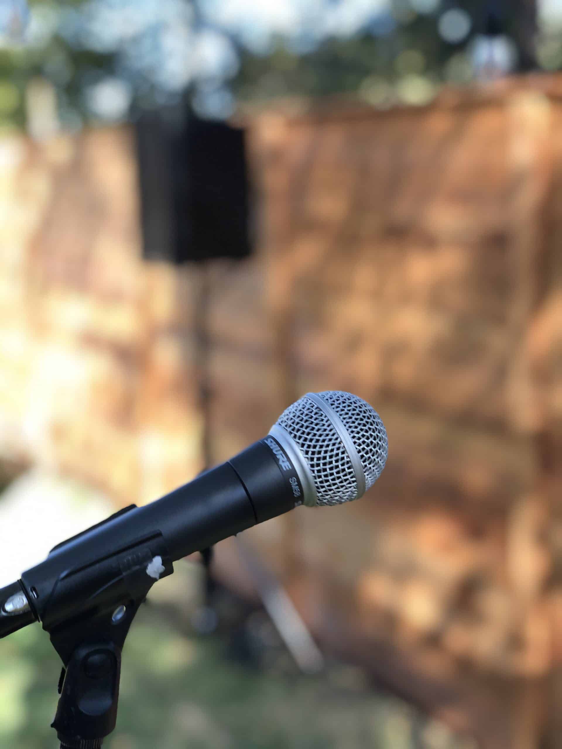 Outside microphone and speaker