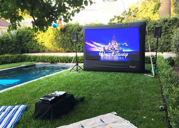 Small inflatable screen rental in Los Altos