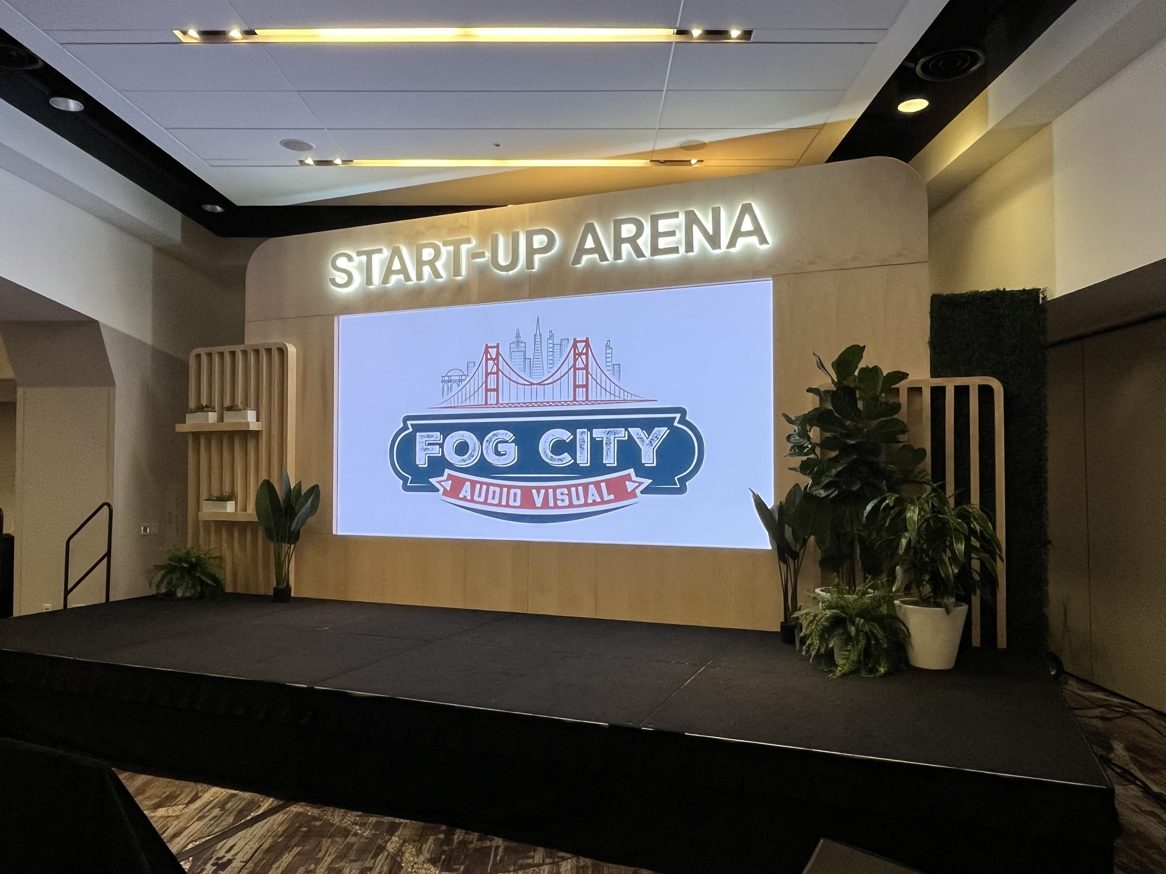 Video wall display at Marriott Marquis