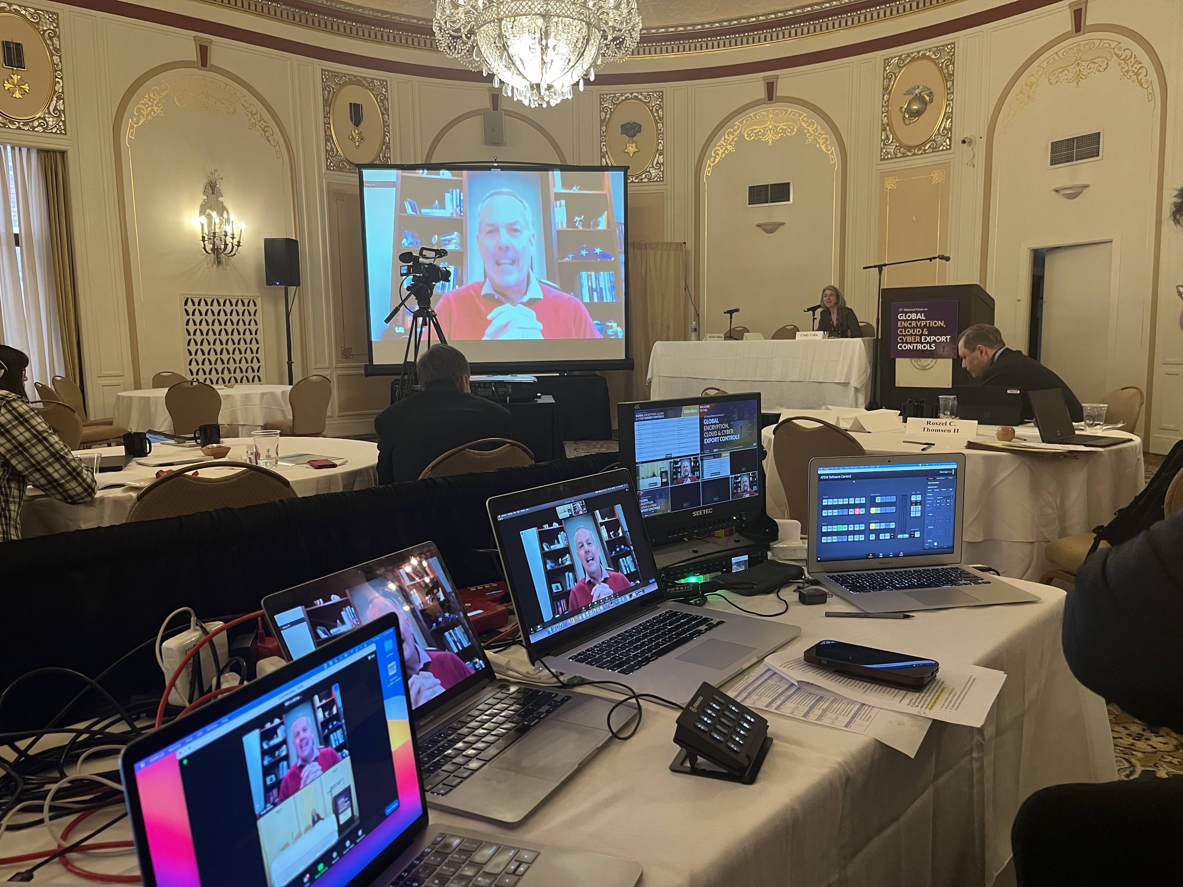 Livestream production at hotel in SF