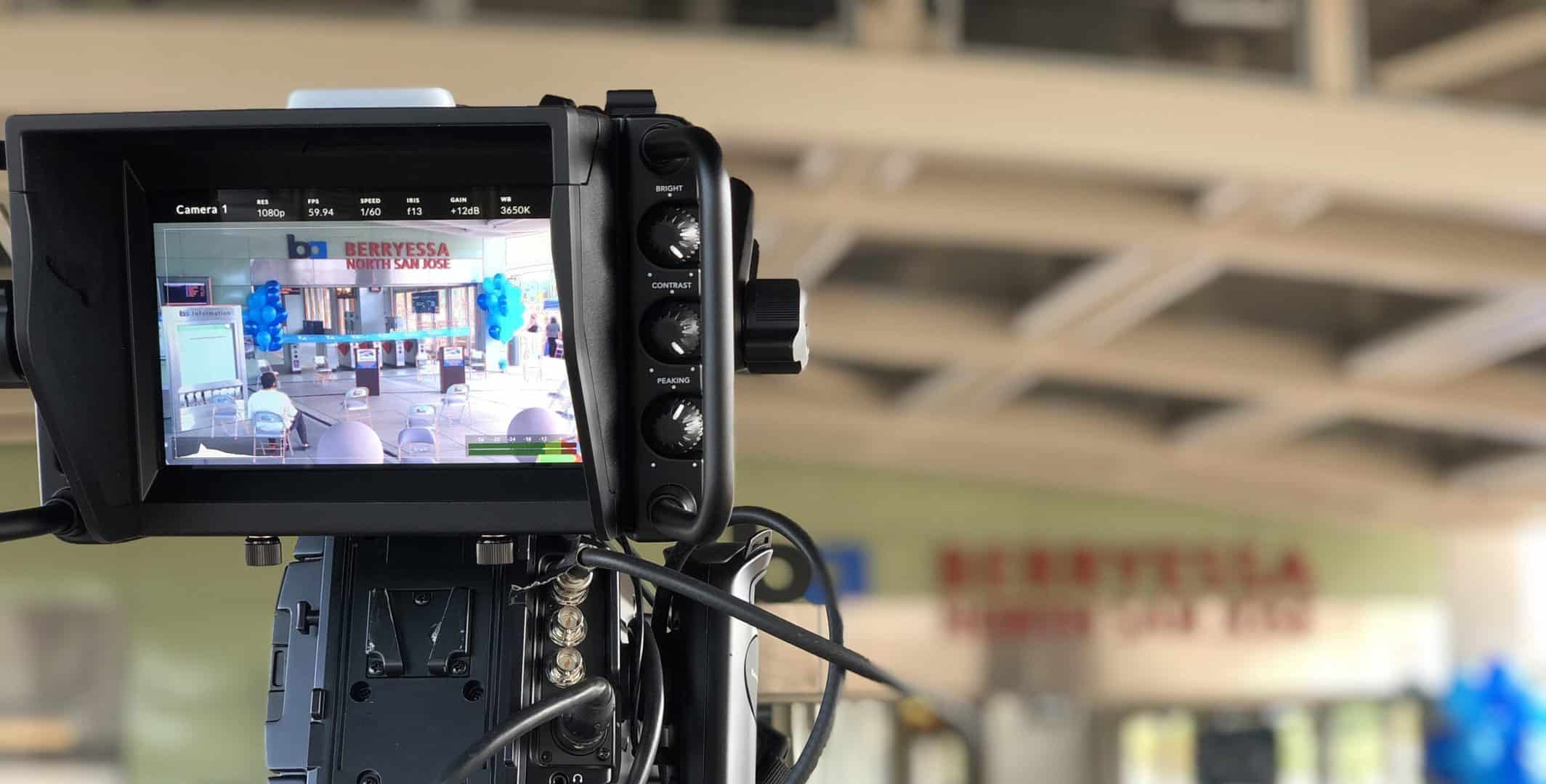 Video camera for livestream event outside